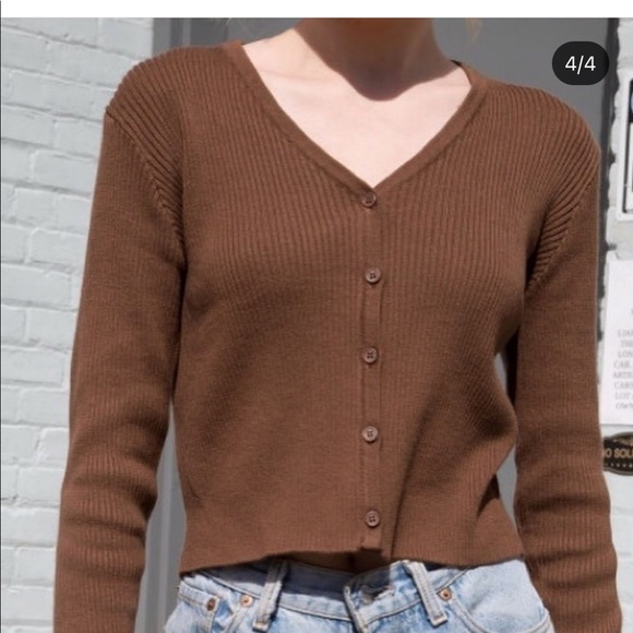 Brandy Melville Sweaters - Brandy Melville brown shannon sweater